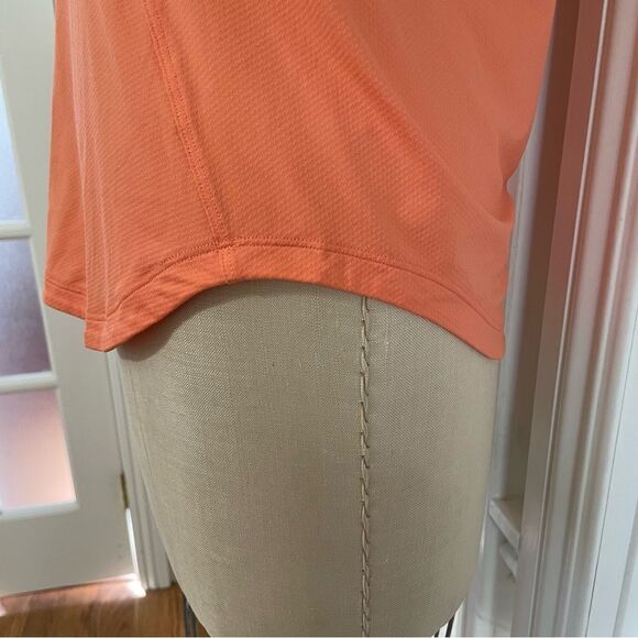 Lululemon Quick-Drying Short Sleeve Polo Shirt Sunny Coral/Orange Sz-S NWT! - Picture 5 of 9